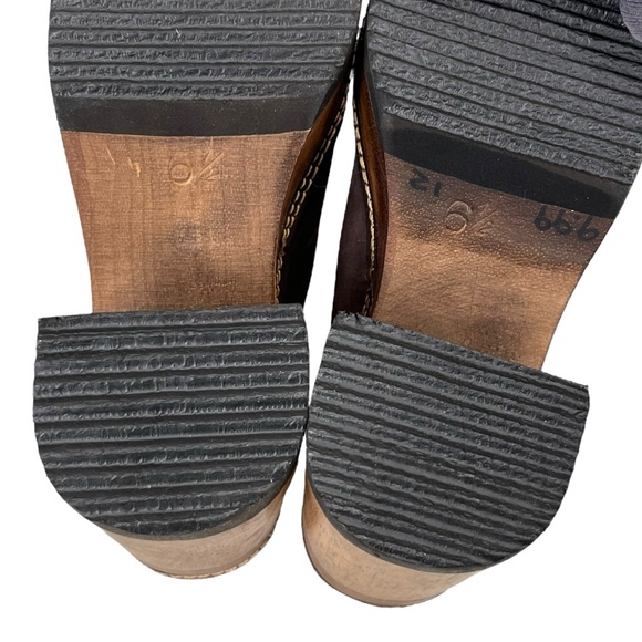 Vintage 90’s Women’s Candie’s Brown Leather Clogs Mules Size 6.5 M LIKE NEW! - Picture 10 of 14